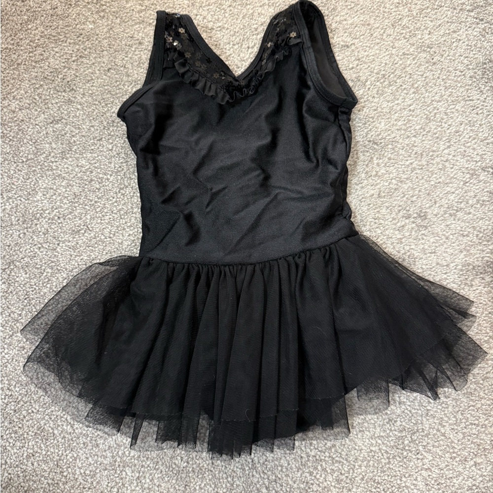 Sparkly black  Kids dance dress